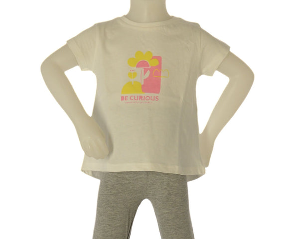 T-SHIRT BIMBA ZIPPY MANICA CORTA STAMPA SVASATA BOTTONE COTONE ART. ZBGAP0303-26003