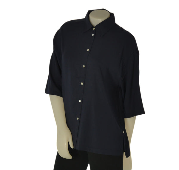 CAMICIA DONNA RAGNO MANICA 3/4 BOTTONI SPACCHI VISCOSA ART. DS26SC