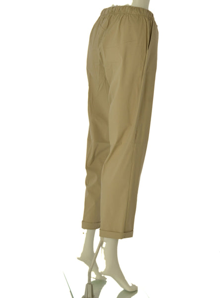 PANTALONE DONNA RAGNO ELASTICO TASCHE JOGGER RISVOLTO ART.DH15PU