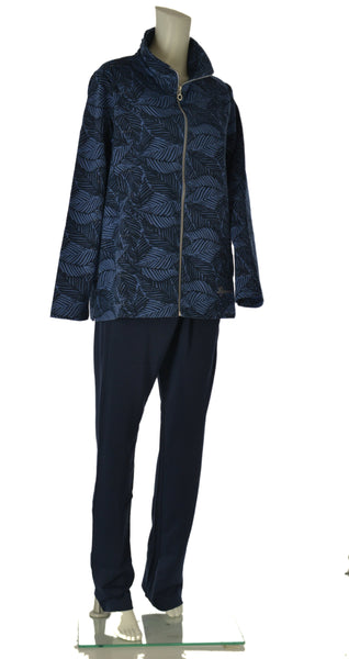 TUTA DONNA CAMPAGNOLO ZIP TASCHE SPACCHETTI FANTASIA ELASTICO COMODA PRATICA ART.8E76578