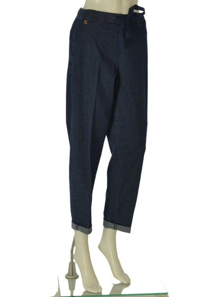 JEANS DONNA RAGNO ELASTICO COULISSE TASCHE RISVOLTO COMODO PRATICO ART. DS87PB