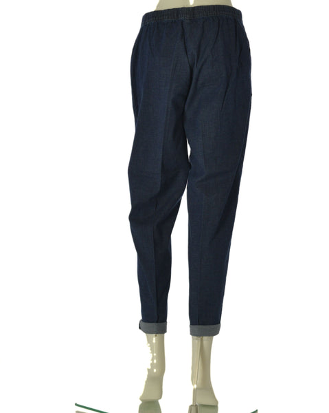 JEANS DONNA RAGNO ELASTICO COULISSE TASCHE RISVOLTO COMODO PRATICO ART. DS87PB