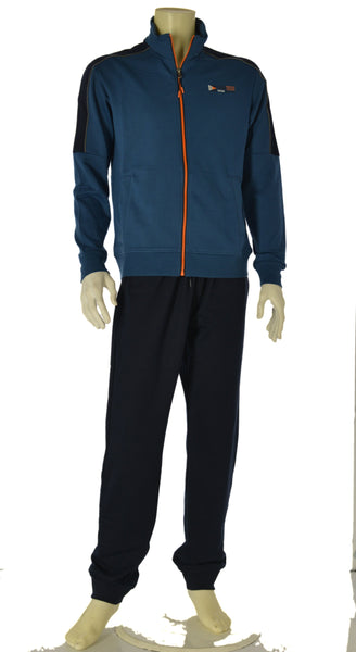 TUTA UOMO CAMPAGNOLO ZIP POLSINI TASCHE FASCIA ELASTICO POLSINI STAMPA COMODA PRATICA ART.8E77581