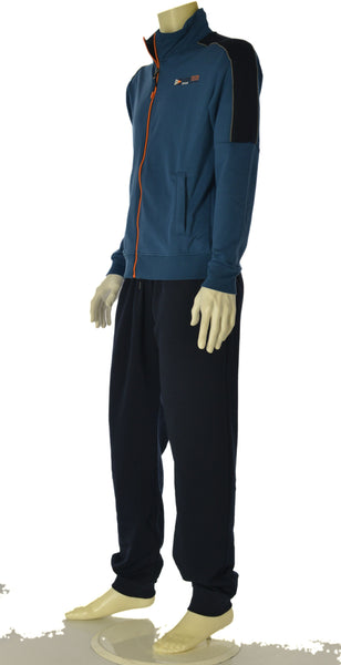 TUTA UOMO CAMPAGNOLO ZIP POLSINI TASCHE FASCIA ELASTICO POLSINI STAMPA COMODA PRATICA ART.8E77581