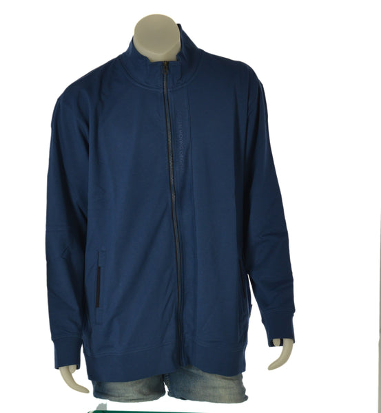 FELPA UOMO COVERI OVER GARZATA ZIP TASCHE POLSINI FASCIA SCRITTA COMODA PRATICA ART.OFE5052