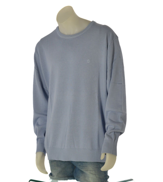 MAGLIONE UOMO COVERI OVER COTONE GIROCOLLO POLSINI FASCIA ART.OTR3382