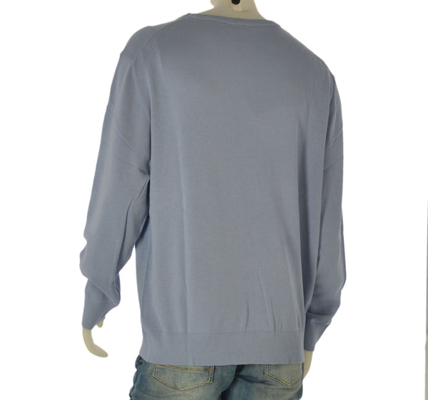 MAGLIONE UOMO COVERI OVER COTONE GIROCOLLO POLSINI FASCIA ART.OTR3382