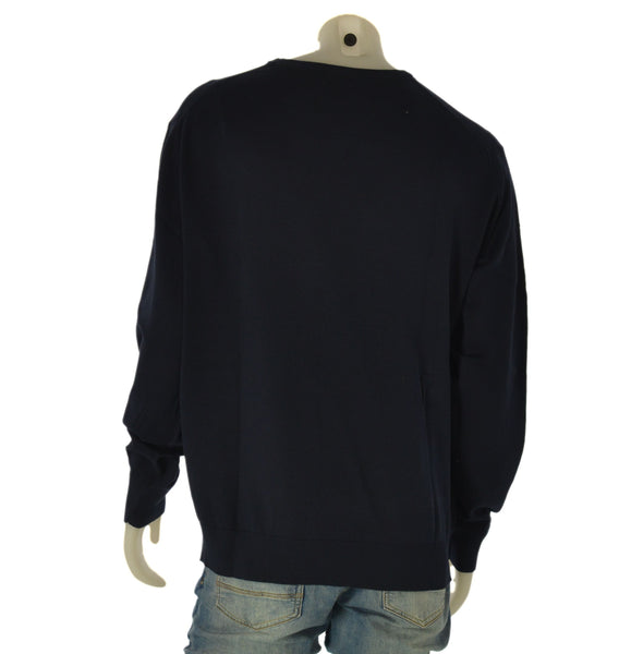 MAGLIONE UOMO COVERI OVER COTONE GIROCOLLO POLSINI FASCIA ART.OTR4475