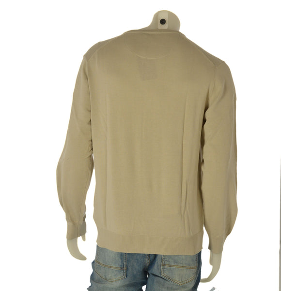 MAGLIONE UOMO BASILE COTONE SCOLLO POLSINI FASCIA ART.BE0047