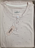PIGIAMA DONNA RAGAZZA PURO COTONE SERAFINO BOTTONI MICRO FANTASIA INFIORE ART.BNN654119