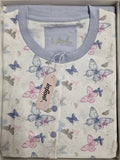 PIGIAMA DONNA RAGAZZA APERTO PURO COTONE FANTASIA INFIORE ART. VLR654221