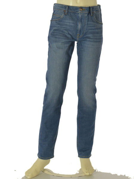 JEANS UOMO LEE ZIP BOTTONE TASCHE CHIARO SLIM ART.RIDER TRINITY