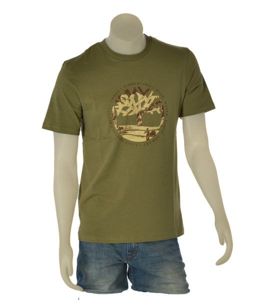 T-SHIRT UOMO RAGAZZO TIMBERLAND COTONE GIROCOLLO MEZZA MANICA LOGO ART.TB0A5MVR