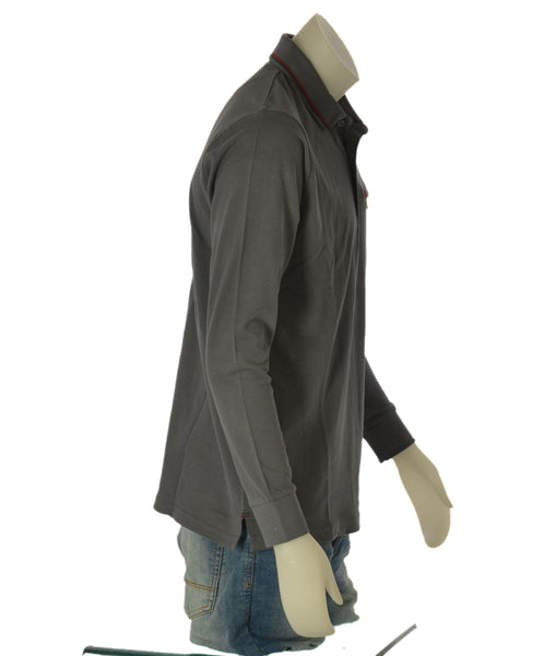 POLO UOMO BASILE  COTONE BOTTONI POLSINI SPACCHETTI TASCA CERNIERA PROFILO ART.BE0217