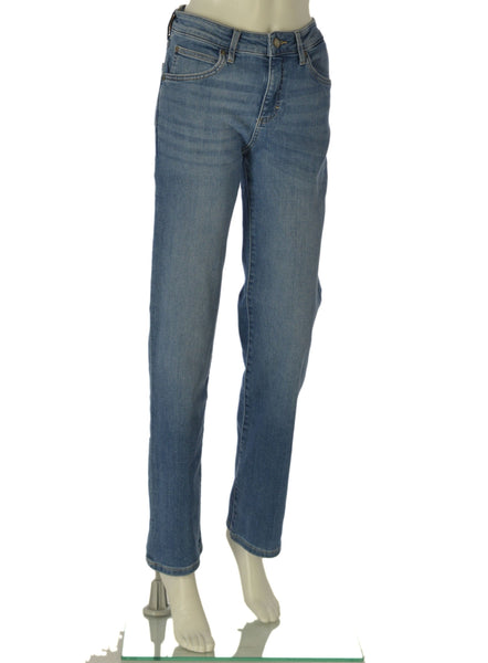 JEANS DONNA RAGAZZA LEE ZIP BOTTONE TASCHE SCHIARITURE CHIARO ART.LONDON