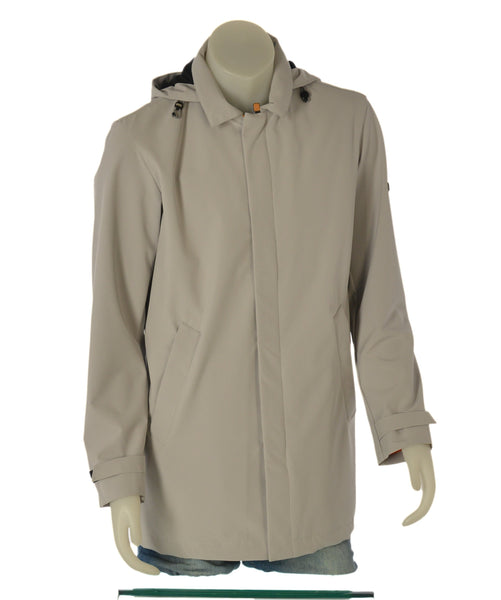 GIUBBINO UOMO SEA BARRIER ZIP TASCHE POLSINI CAPPUCCIO IDROREPELLENTE ANTIVENTO ART.CARBO