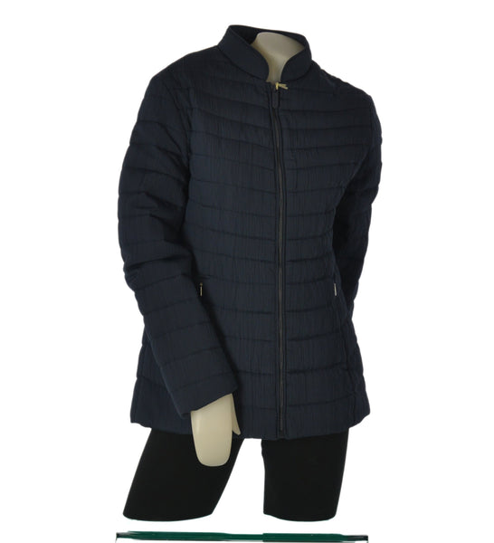 GIUBBINO DONNA VIRGINIABLU ZIP TASCHE FODERATO IMBOTTITO LAVORATO ART.VIOLETTA