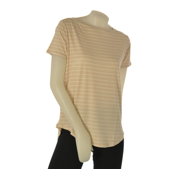 T-SHIRT DONNA RAGNO GIROCOLLO MEZZA MANICA RIGATA STONDATA LEGGERA COMODA ART.DT05TB