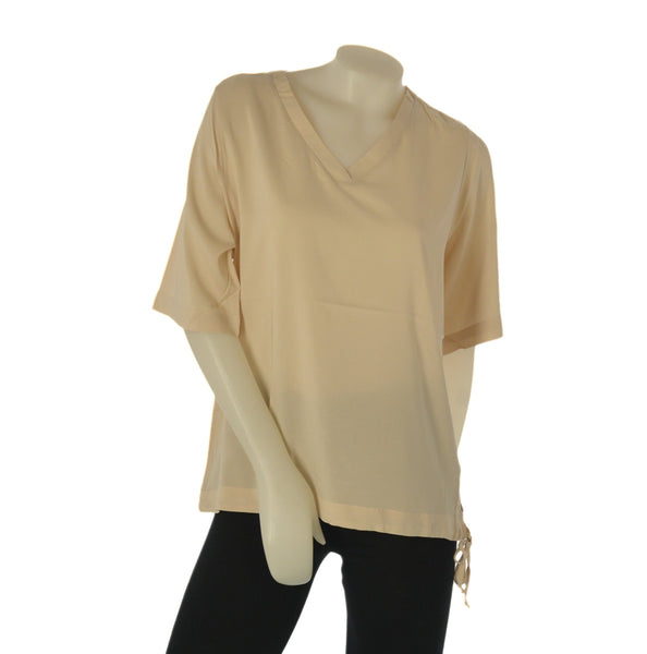 CAMICIA DONNA RAGNO BOTTONI SCOLLO RISVOLTO COULISSE LEGGERA PRATICA ART.DS23SJ