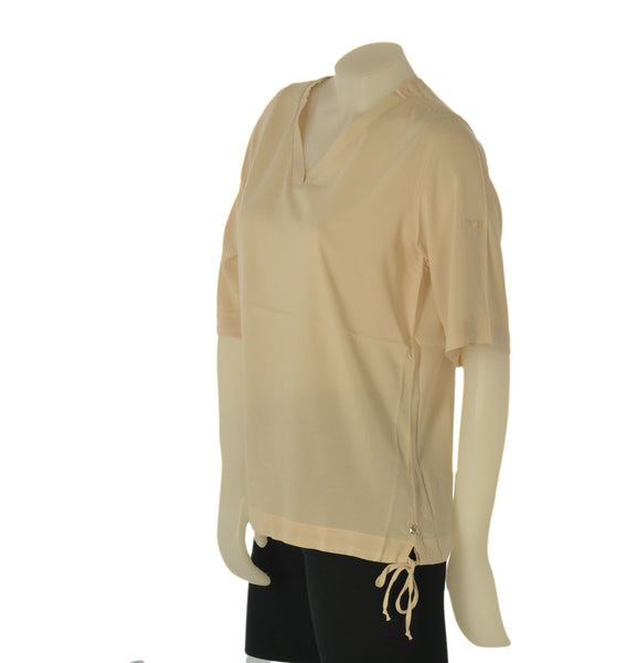 CAMICIA DONNA RAGNO BOTTONI SCOLLO RISVOLTO COULISSE LEGGERA PRATICA ART.DS23SJ