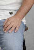Polo Max Fort IN PURO COTONE PIQUET COLLO A CAMICIA CANNONCINO CON RIPORTO TASCHINO MEZZE MANICHE ART P26538