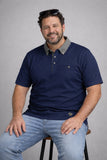 Polo Max Fort IN PURO COTONE PIQUET COLLO A CAMICIA CANNONCINO CON RIPORTO TASCHINO MEZZE MANICHE ART P26538
