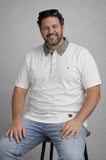 Polo Max Fort IN PURO COTONE PIQUET COLLO A CAMICIA CANNONCINO CON RIPORTO TASCHINO MEZZE MANICHE ART P26538
