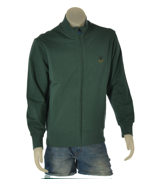 FELPA UOMO IL GRANCHIO COTONE GARZATA ZIP TASCHE POLSINI FASCIA LOGO ART.61FGR42
