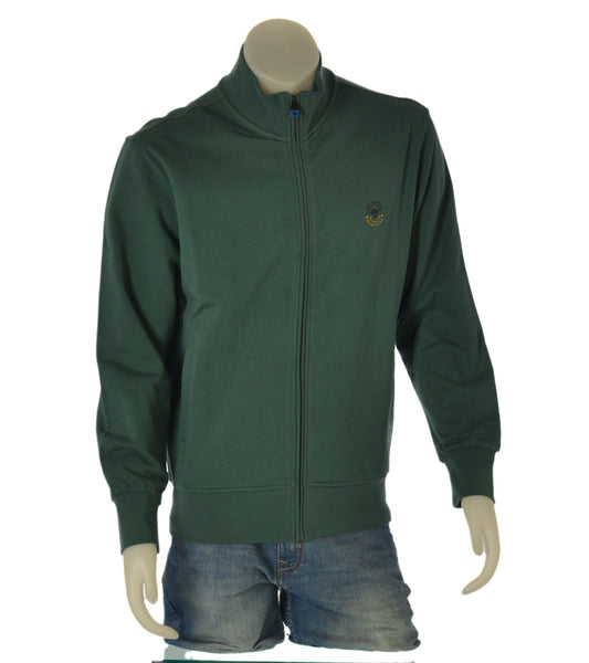 FELPA UOMO IL GRANCHIO COTONE GARZATA ZIP TASCHE POLSINI FASCIA LOGO ART.61FGR42