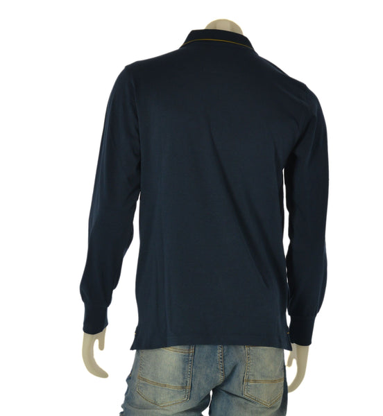 POLO UOMO IL GRANCHIO COTONE BOTTONI COLLETTO POLSINI SPACCHETTI LOGO ART.61MGR46