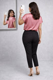 PANTALONE DONNA LUISA VIOLA ART. P922F1 MODELLO LEGGINS A FANTASIA MICRO SPACCHETTO LATERALE