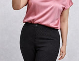 PANTALONE DONNA LUISA VIOLA ART. P922F1 MODELLO LEGGINS A FANTASIA MICRO SPACCHETTO LATERALE