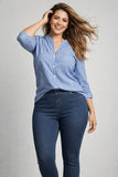 Pantaloni Luisa Viola Jeans Conformato Elasticizzato Modello Leggings alla Caviglia art P823F02
