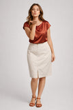 Gonna conformata Luisa Viola  in cotone stretch comfort e stile quotidiano