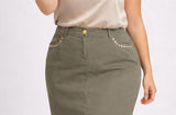 Gonna Miroglio Luisa Violasportiva in cotone stretch comfort dinamico e stile urbano art 1036F0