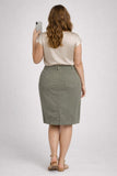 Gonna Miroglio Luisa Violasportiva in cotone stretch comfort dinamico e stile urbano art 1036F0