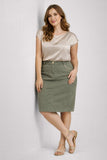 Gonna Miroglio Luisa Violasportiva in cotone stretch comfort dinamico e stile urbano art 1036F0