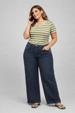 JEANS CORONA CONFORMATO ELASTICIZZATO CON STRASSE GAMBA MORBINA
