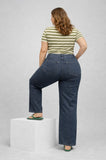 JEANS CORONA CONFORMATO ELASTICIZZATO CON STRASSE GAMBA MORBINA