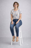 JEANS FLAVIA COSTANTI ELESTICIZZATO CONFORATO TUTTO ELASTICO ARTFC9005