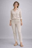 PANTALONI LUISA VIOLA in Cotone Stretch  Linea Conformata & Stile Naturale  ART P7111