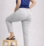 LUISA VIOLA PANTALONE MODELLO JEANS IN RASATELLO DI COTONE PRATICO CONFORTEVOLE ART P941