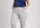 LUISA VIOLA PANTALONE MODELLO JEANS IN RASATELLO DI COTONE PRATICO CONFORTEVOLE ART P941