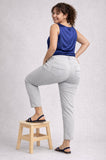 LUISA VIOLA PANTALONE MODELLO JEANS IN RASATELLO DI COTONE PRATICO CONFORTEVOLE ART P941