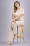 PANTALONI LUISA VIOLA MODELLO JEANS IN RFASATELLO DI COTONE CONFORT FRESCO TRASPIRANTE ART 893F