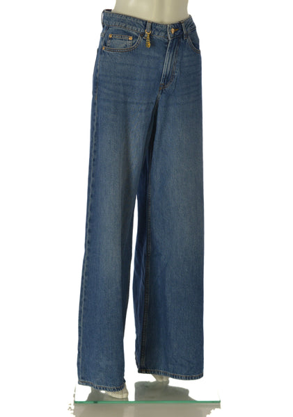 JEANS DONNA TIFFOSI ZIP BOTTONE TASCHE PALAZZO CHIARO ART.10065201