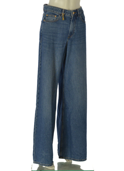 JEANS DONNA TIFFOSI ZIP BOTTONE TASCHE PALAZZO CHIARO ART.10065201