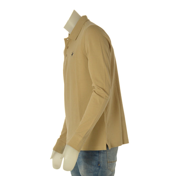 POLO UOMO MANICA LUNGA BEVERLY HILLS POLO CLUB PIQUET COTONE ART. P424125