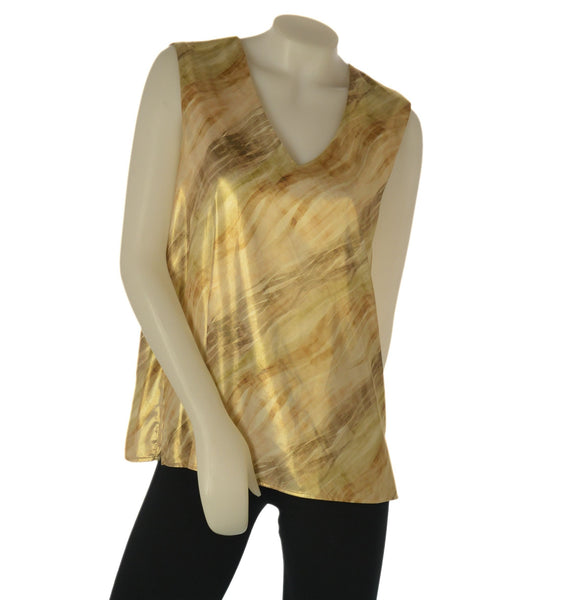 CANOTTA DONNA LAURA BIAGIOTTI GIROCOLLO CANGIANTE FANTASIA SPACCHETTI ART.26P1317