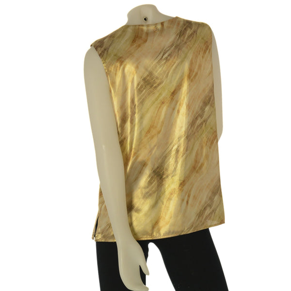 CANOTTA DONNA LAURA BIAGIOTTI GIROCOLLO CANGIANTE FANTASIA SPACCHETTI ART.26P1317